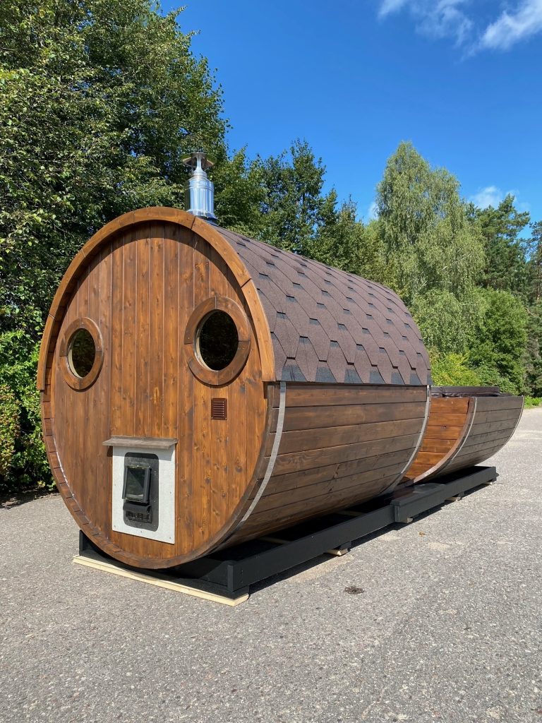 apvali sauna laivas