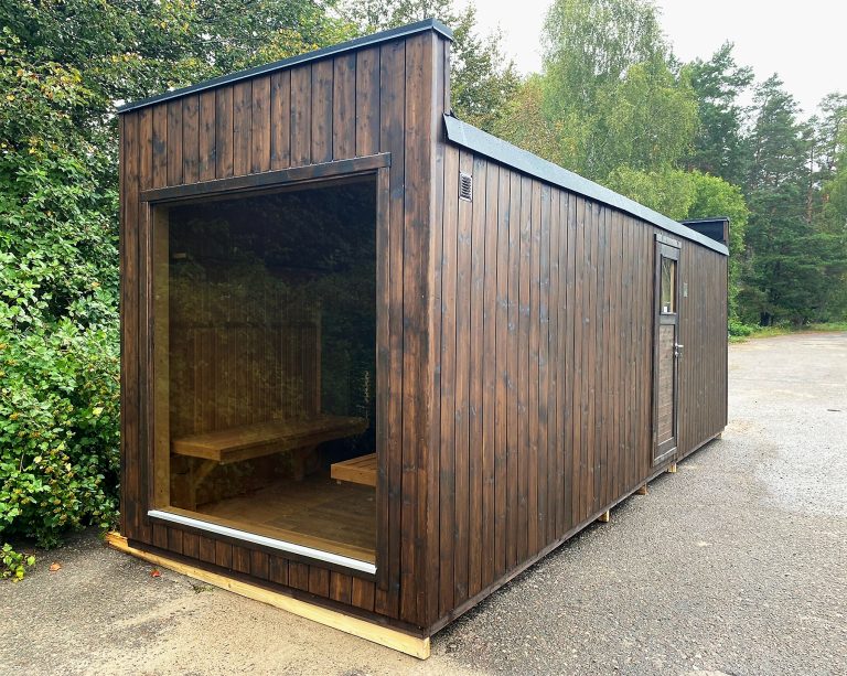 Timber frame sauna